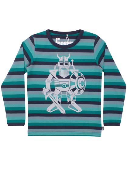 Bluse til børn med viking robot 