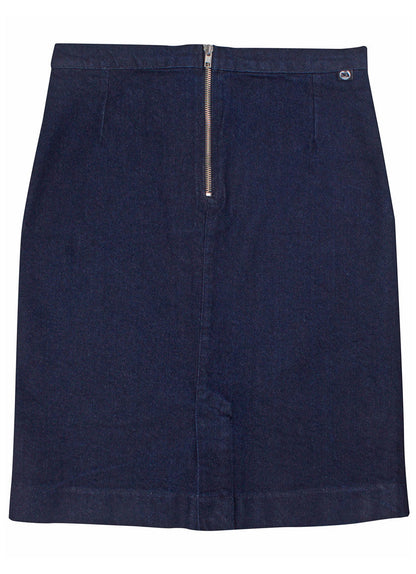 Lækker nederdel i strækbar denim til kvinder