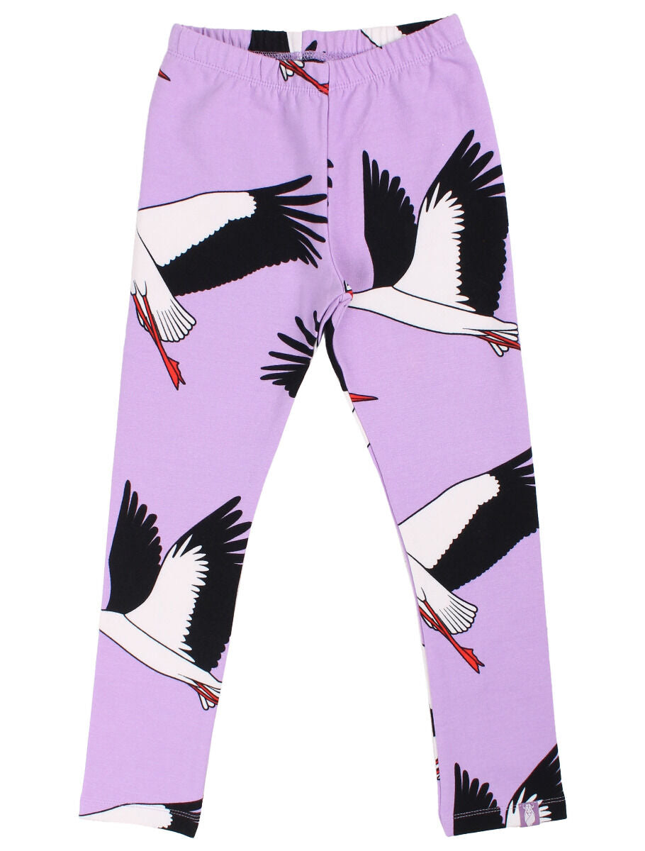 Leggings til børn med stork 
