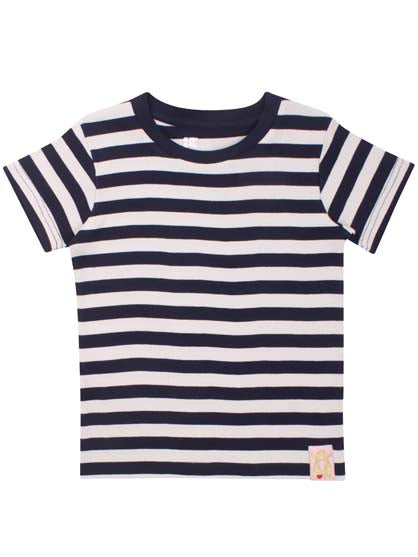 T-shirt til børn med striber 