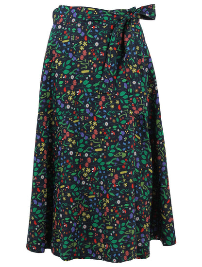 Danemikkelsen Poplin Skirt Dk Navy BOTANICAL