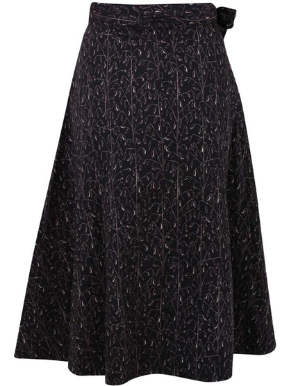 Danemikkelsen Poplin Skirt Black/Offwhite OATS