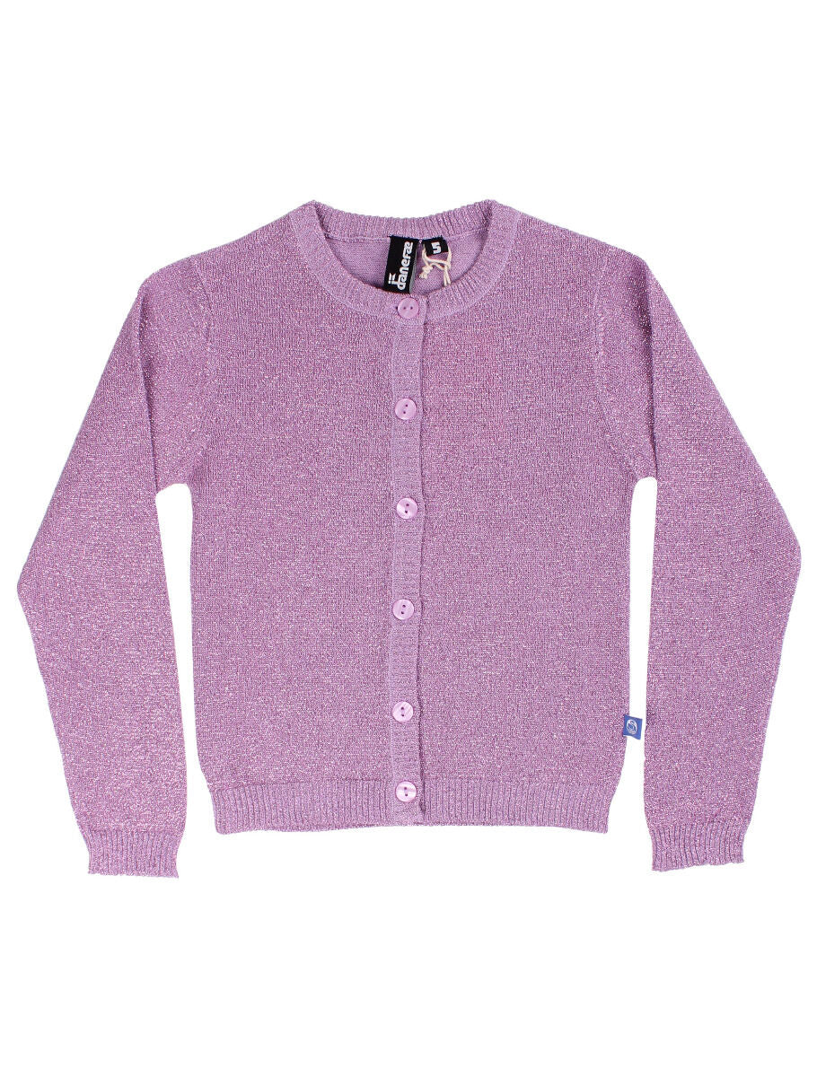 Cardigan til børn i glitter 