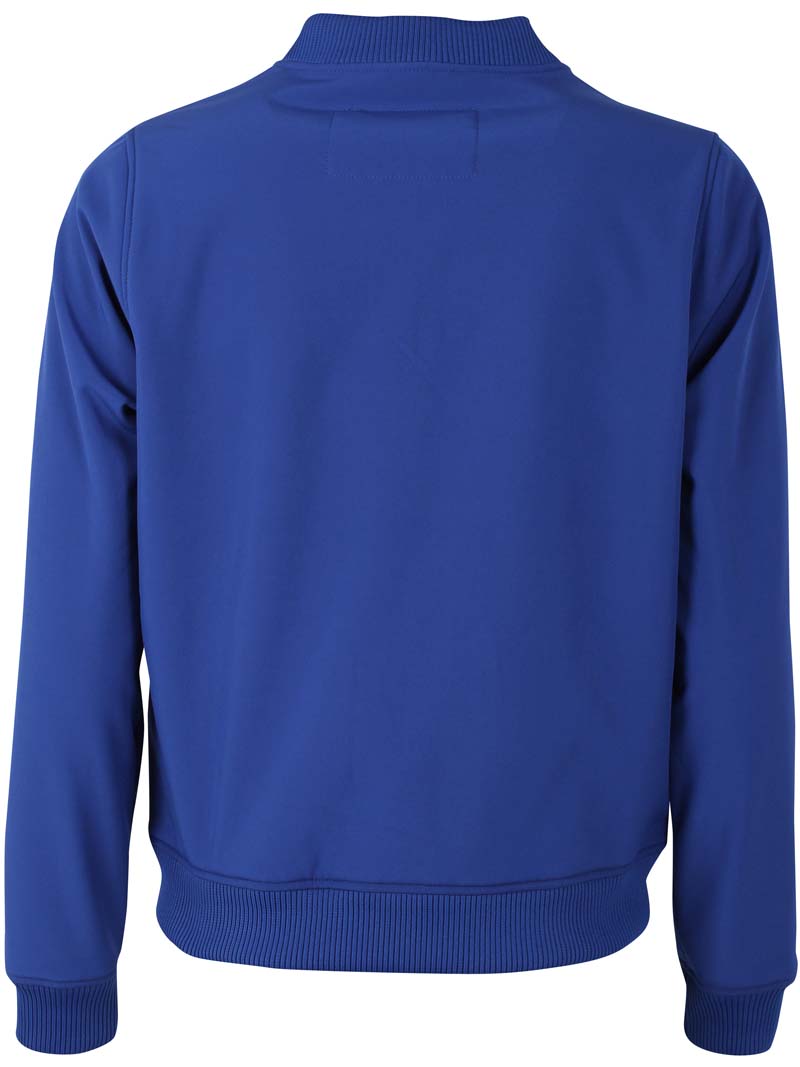 Kort softshell jakke til kvinder i blå