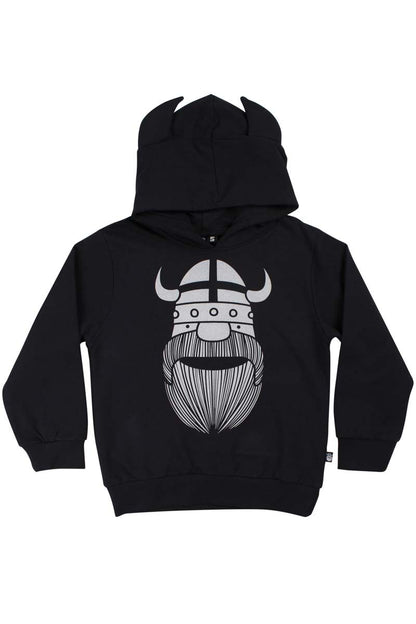 Sweater til børn med viking og horn 