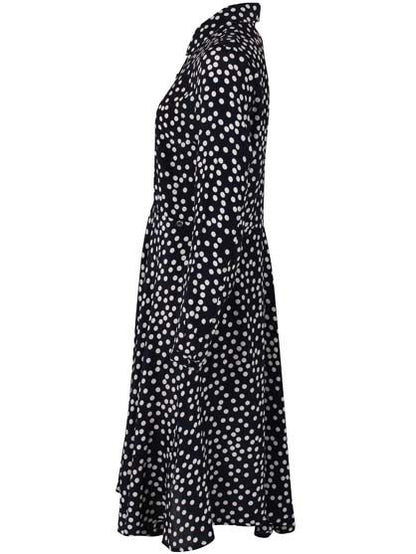 Daneprimeur Dress Dk Navy/Lt Beige FUNDOTS