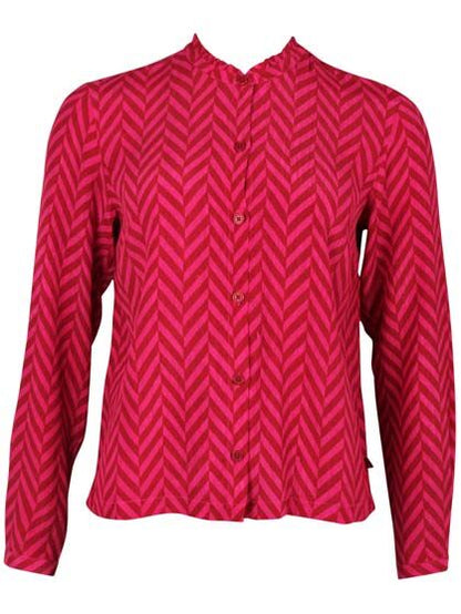 Danenordby Shirt Dk Rust/Dk Hot Pink HERRINGBONE