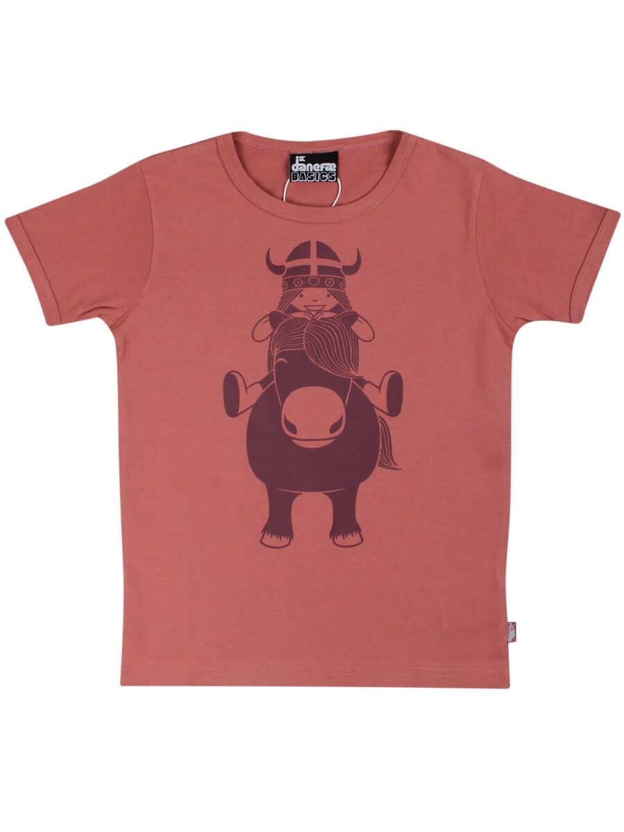 T-shirt til børn med viking på pony 