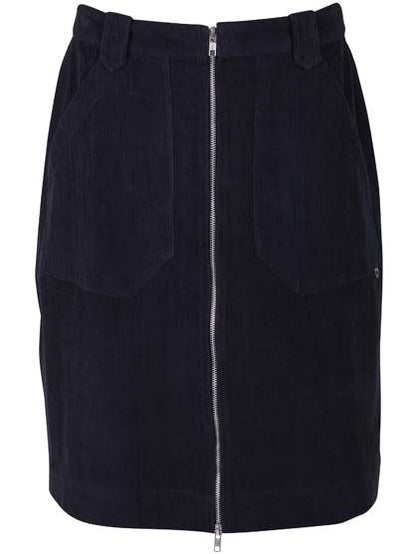 Danemadelaine Cord Skirt Dk Navy