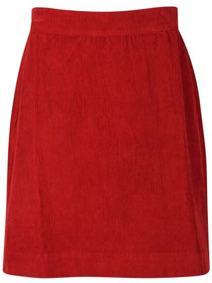 Danelondon Cord Skirt Dk Rust