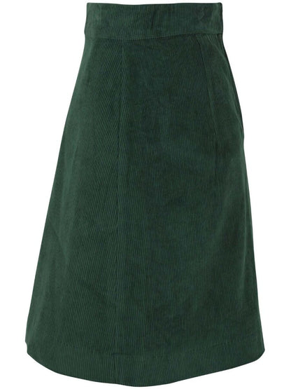 Danelondon Cord Skirt Rover Khaki