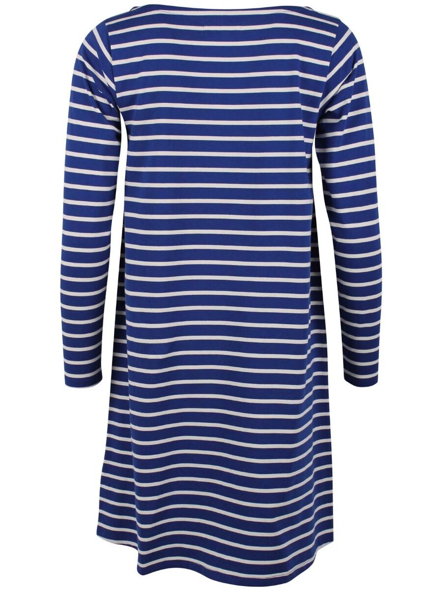 Danenassau Dress Royal Blue/Off white