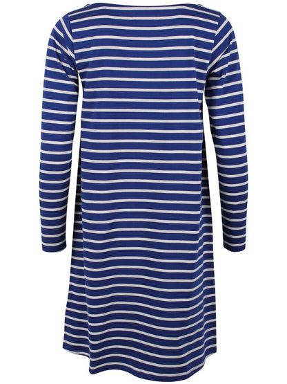 Danenassau Dress Royal Blue/Off white