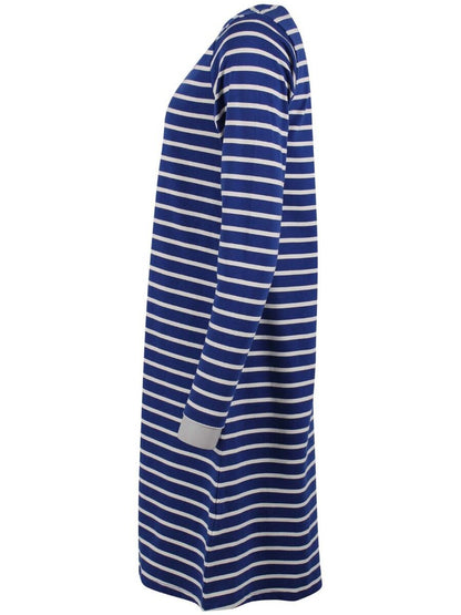 Danenassau Dress Royal Blue/Off white