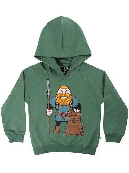 Hættetrøje til børn med viking 
