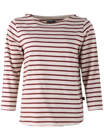 Danecarribean Heavy Cotton Tee Chalk/Red wine