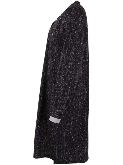 Danesocial Poplin Dress Black/Offwhite OATS