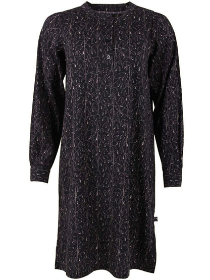 Danesocial Poplin Dress Black/Offwhite OATS