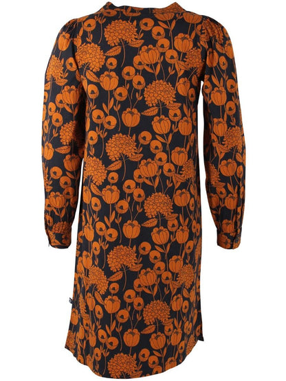 Danesocial Poplin Dress Dk Navy/Occer HORTENSIA