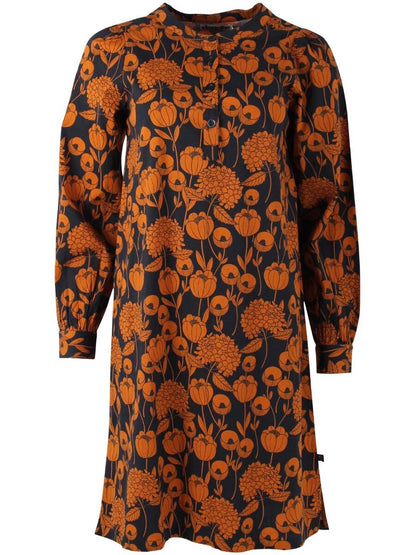 Danesocial Poplin Dress Dk Navy/Occer HORTENSIA