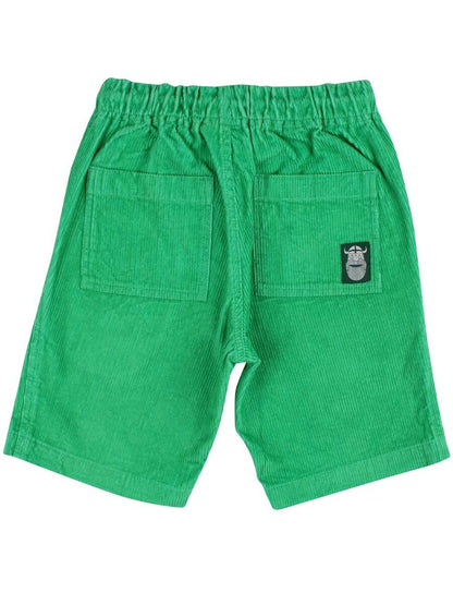 Fløjls shorts til børn i grøn 