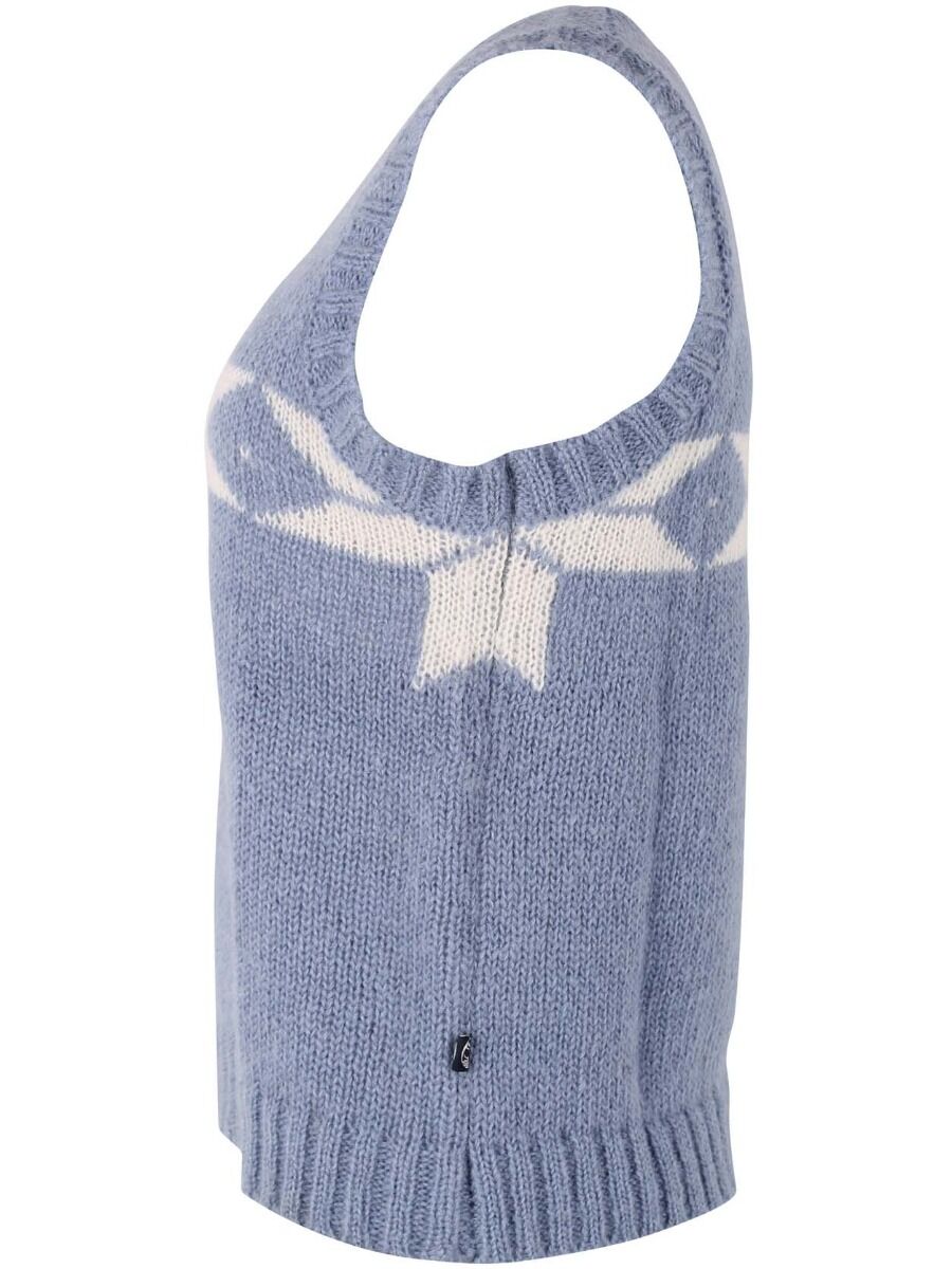 Daneklaksvik Flakes Vest Porcelaine/Chalk