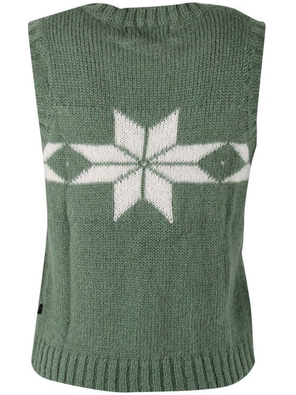 Daneklaksvik Flakes Vest Lt Khaki/Chalk