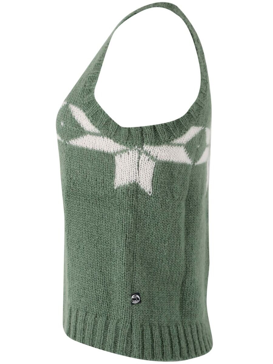 Daneklaksvik Flakes Vest Lt Khaki/Chalk