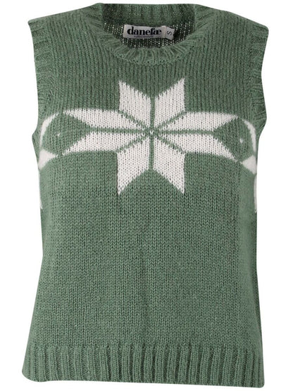 Daneklaksvik Flakes Vest Lt Khaki/Chalk