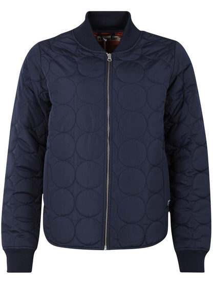 Termo jakke til dame i navy