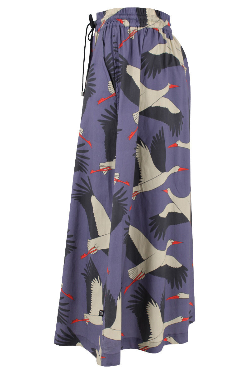 Danespresso Poplin Skirt Blue Grey STORK