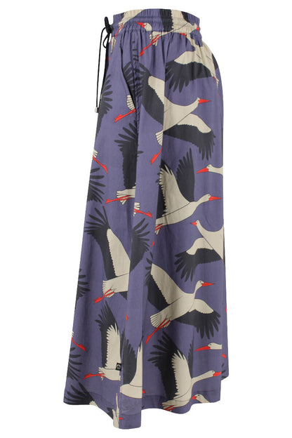 Danespresso Poplin Skirt Blue Grey STORK