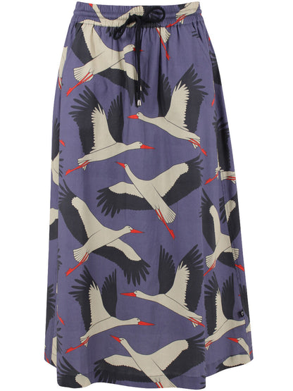 Danespresso Poplin Skirt Blue Grey STORK
