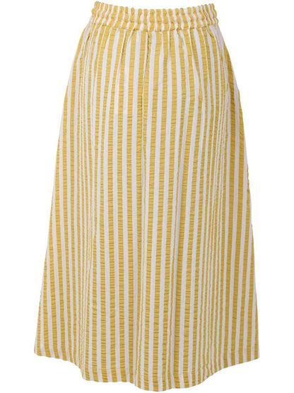 Danespresso Seersucker Skirt Faded Yellow/Chalk
