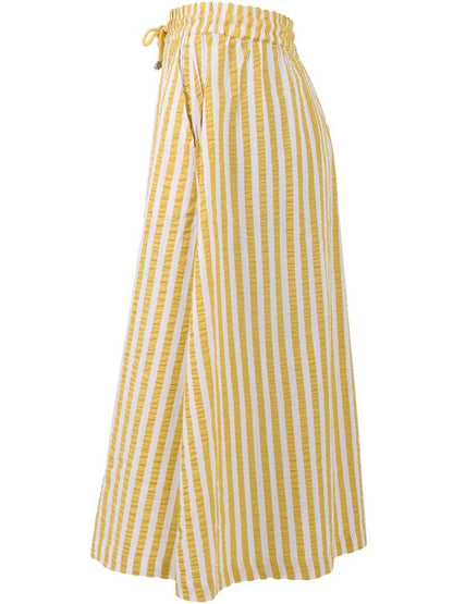 Danespresso Seersucker Skirt Faded Yellow/Chalk