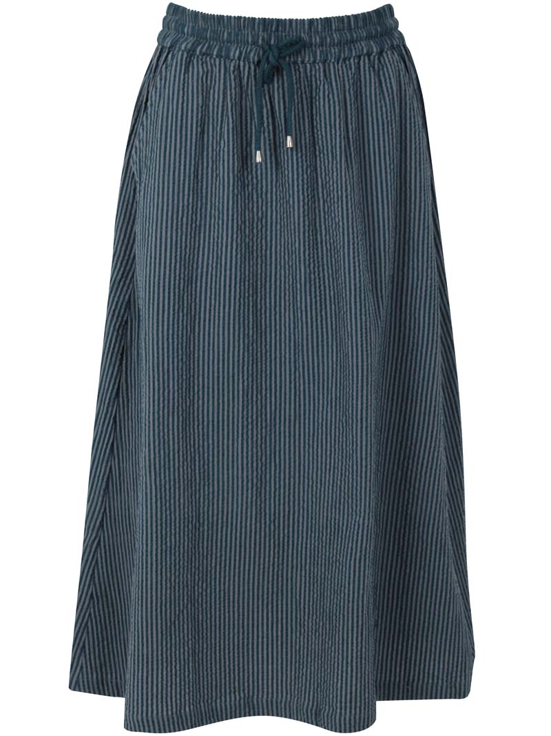 Danespresso Seersucker Skirt Dark Slate/Blue Grey