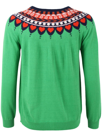 Danesweetheart Cotton Knit Cardigan Green