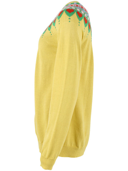 Danesweetheart Cotton Knit Cardigan Faded Yellow