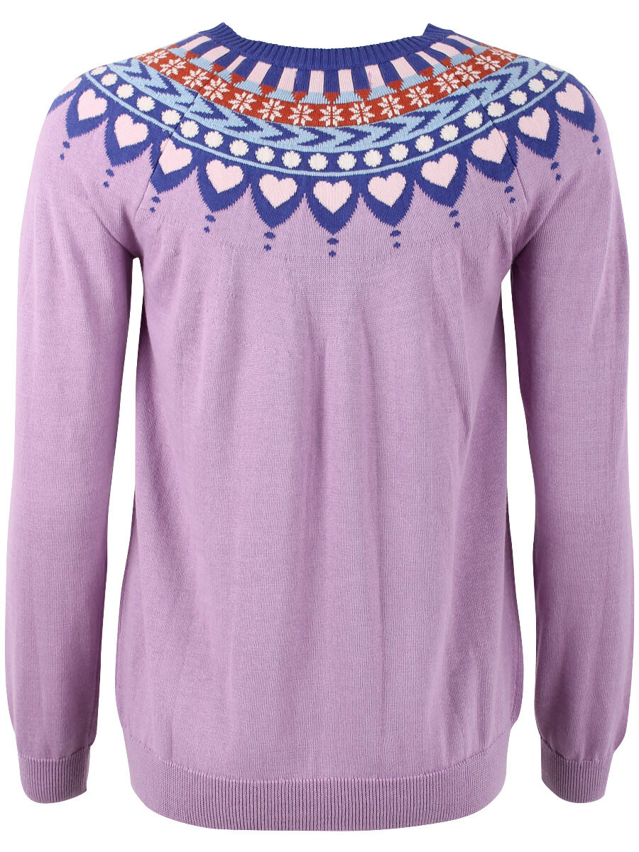 Danetrusty Cotton Knit Sweater Soft Viola