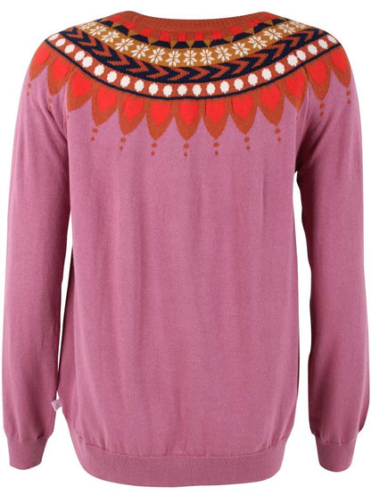 Danetrusty Cotton Knit Sweater Old Rose