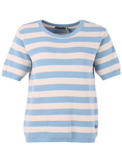 Danesilver 3D Crotchet Knit Tee Lt Blue/Chalk