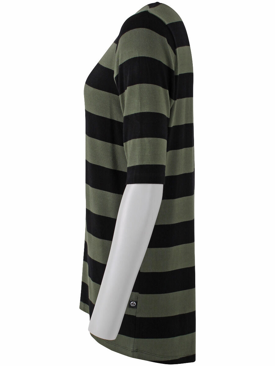 Danefield Viscose Tunika Black/Dk Army