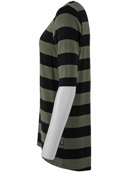 Danefield Viscose Tunika Black/Dk Army