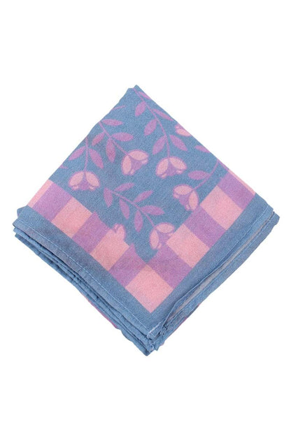 Danebesser Scarf Light Blue BIG FLEURIE
