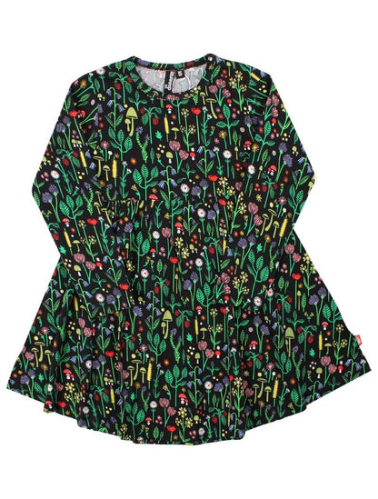 Danepopsicle Cotton Dress  Black BOTANICAL