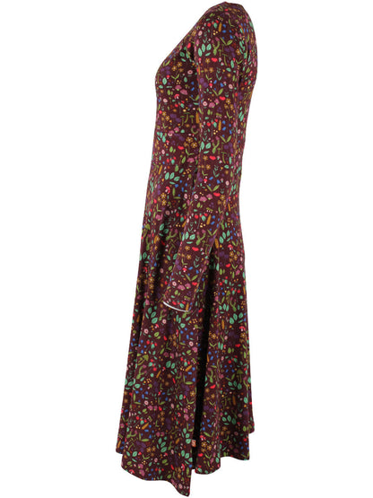 Danesigrid Interlock Dress Dark Bordeaux BOTANICAL