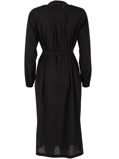 Danecake Cotton Dot Dress Black