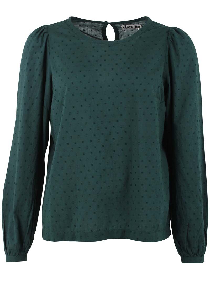 Danebette Cotton Dot Shirt Dark Duck