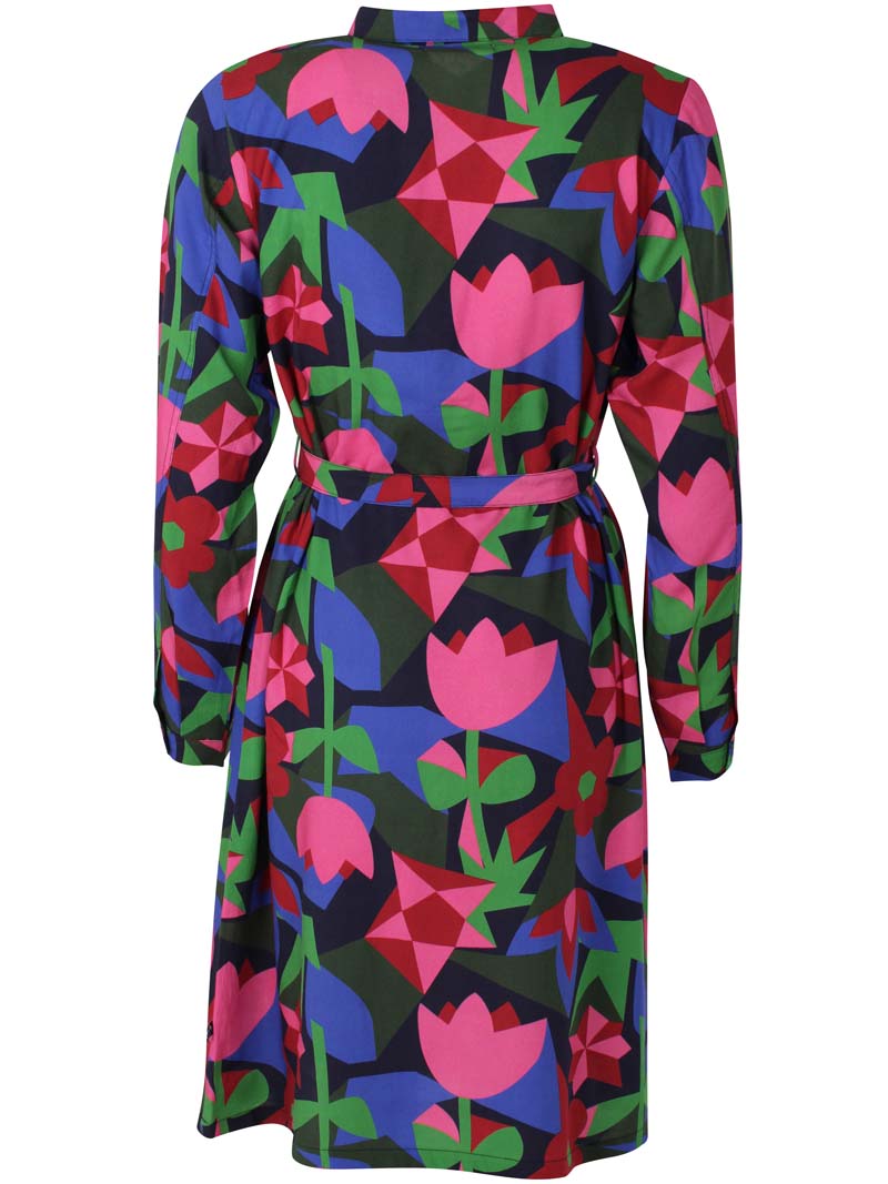 Daneheritage Viscose Dress Dark Navy GEOFLEUR
