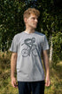 Herre t-shirt med cyklende viking